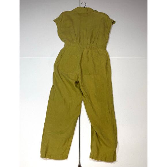 BLANKNYC Juicy Moss linen green Jumpsuit size Medium - Picture 5 of 7